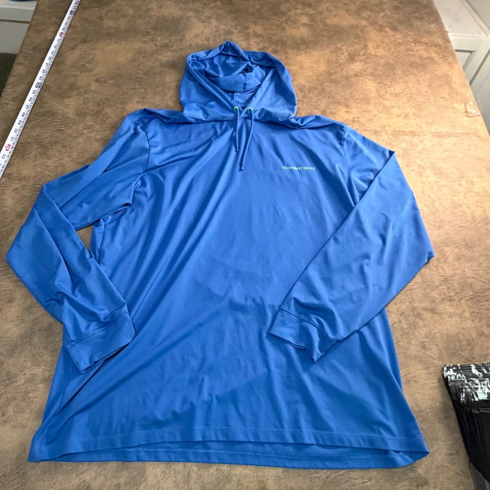 Vineyard Vines Performance Hoodie Mens XL Blue Long Sleeve Pullover 1V015419